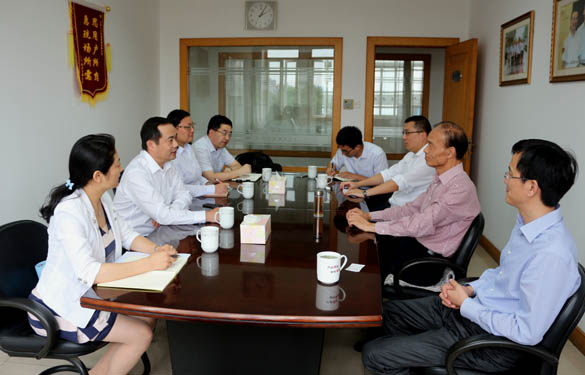 2015年6月4日，中國銀行常州分行行長程祥一行來上上電纜調(diào)研