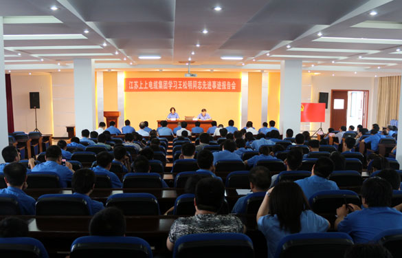 上上集團召開黨員大會暨學(xué)習(xí)王松明同志先進(jìn)事跡報告會
