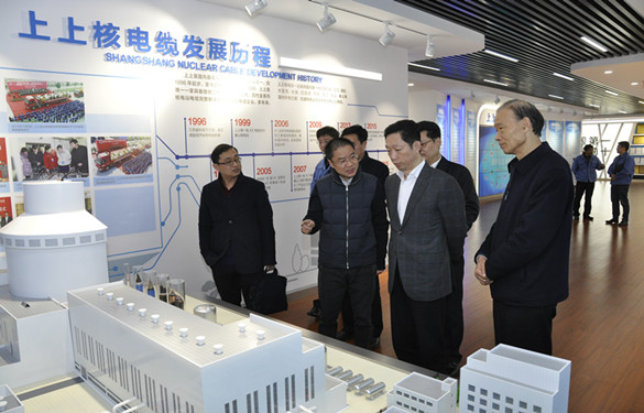 常州市委常委、紀委書記張春福一行來上上電纜參觀考察