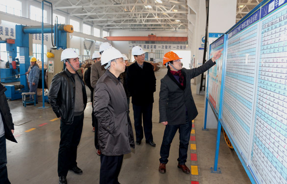 12月25日，廣德縣政府考察團來江蘇上上電纜集團考察