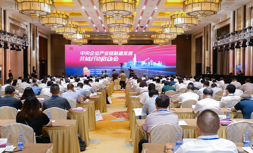 丁山華受邀參加中央企業(yè)產業(yè)鏈融通發(fā)展共鏈行動啟動會并發(fā)言