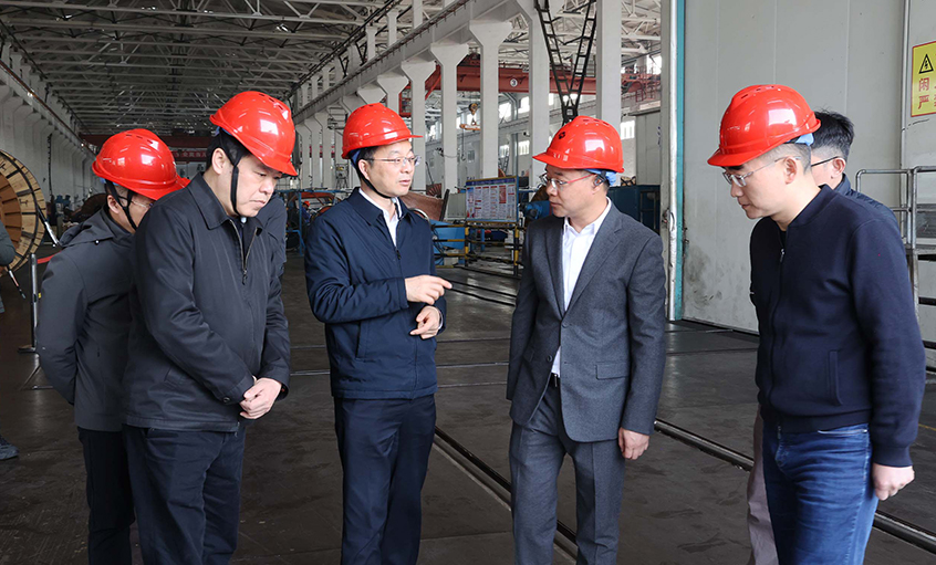 常州市委副書記、市長周偉一行走訪上上電纜